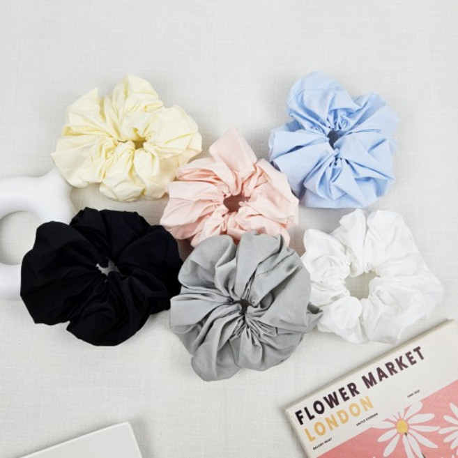 무이토린다 바스락 매트 코튼 왕 곱창머리끈