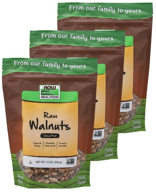 나우푸드 로우 월넛 언솔티드, 340g, 3개 - 쿠팡
