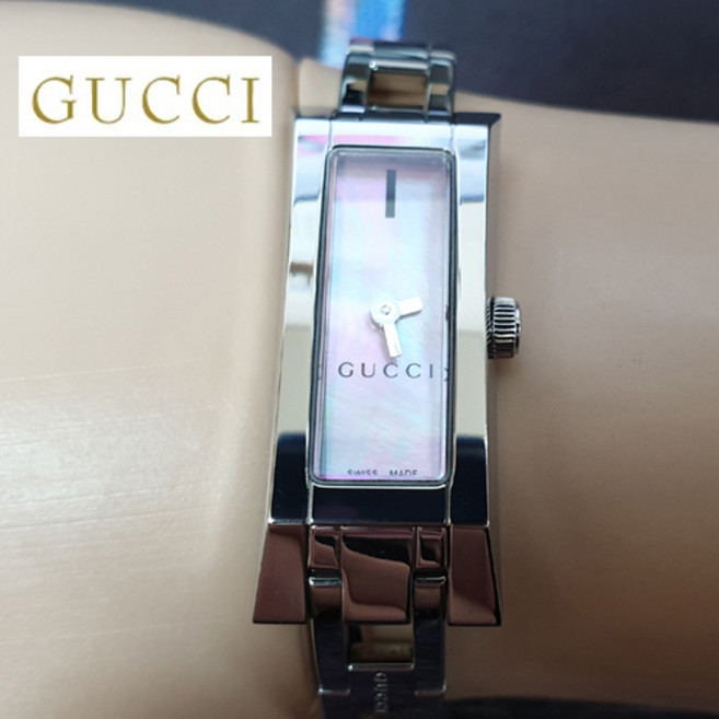 정품 미사용 110 실버 여성용 메탈밴드 명품시계