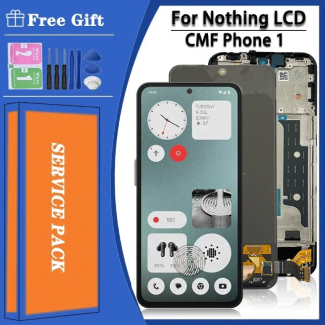 6.67 "AMOLED 120Hz For Nothing CMF Phone 1 LCD 디스플레이 터치 스크린 디지타이저 어셈블리 교체 수리, 04 OLED NO Frame, 1개