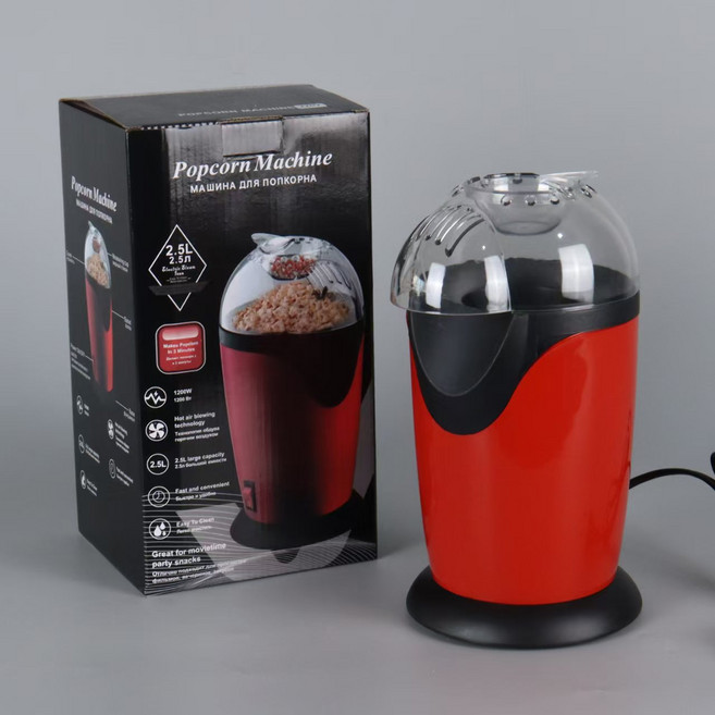 家用兒童爆米花機自動爆米花機外貿歐規美規The popcorn machine, 1個, 紅色:美規110V