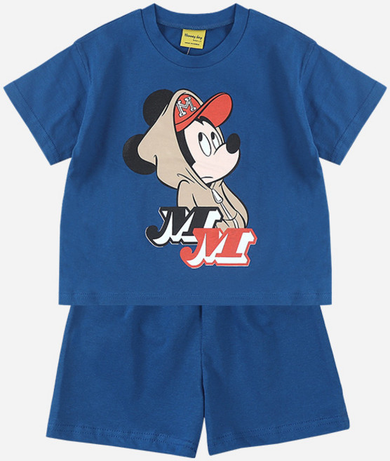 디즈니 여름 아동용 MM미키 반팔 상하복