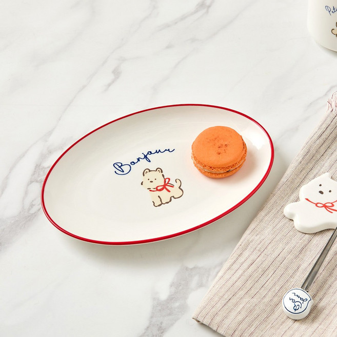 모던하우스 봉쥬르두부 타원형접시 L20 블루 CA3326040