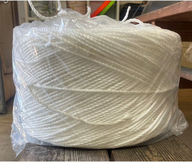 신한로프 PP ROPE 피피로프 볼로프 흰색 2mm 2.5mm 3mm 3.5mm 4mm 4.5mm 현수막줄 묶음줄, 백색, 1개