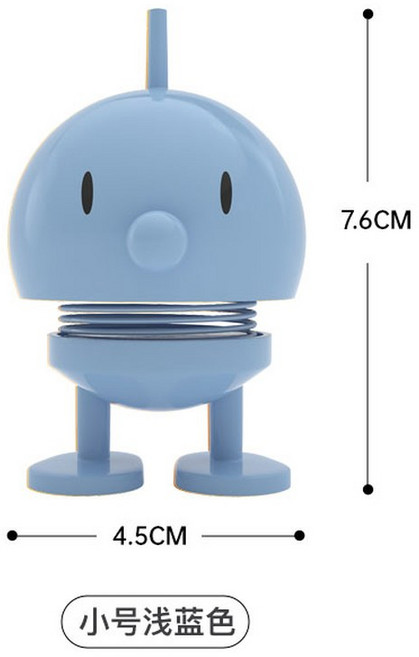 홉티미스트 장식 피규어 리틀프린스 2세트 범블 골드 화이트 프린세스, 스몰 사이즈 라이트 블루