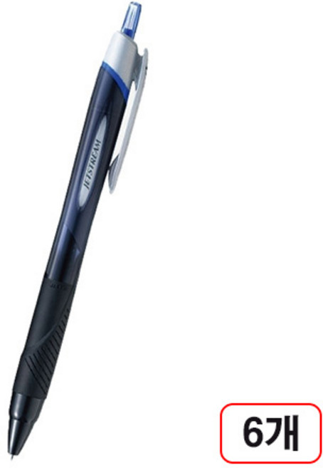 제트스트림 볼펜(SXN-150/0.38mm), 6개, 청색