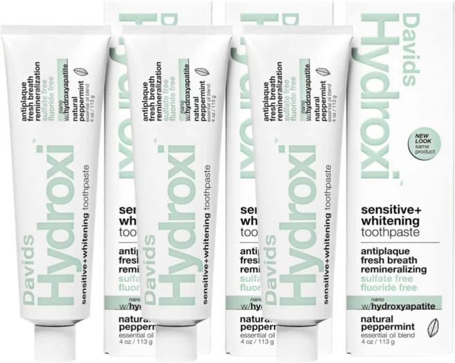 Davids 데이비드 치약 113g 3개 내추럴페퍼민트 항플라크 시린이 치약 센시티브 화이트닝 성분좋은 치약 - 쿠팡