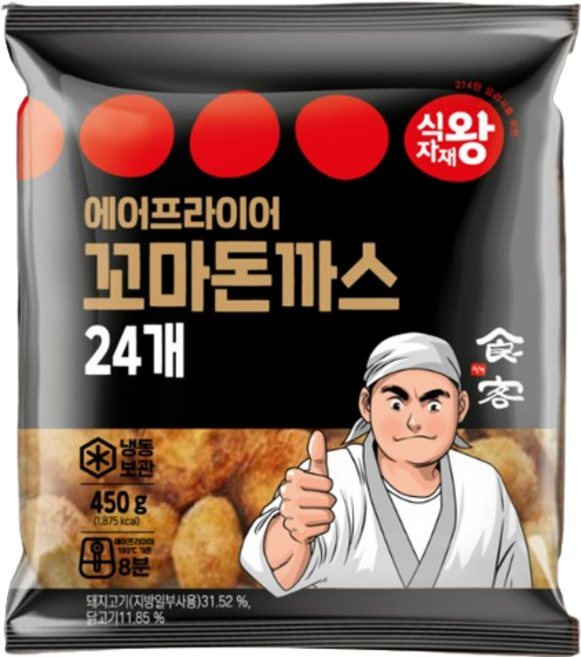식자재왕 꼬마돈까스 (에어프라이어), 2개, 450g