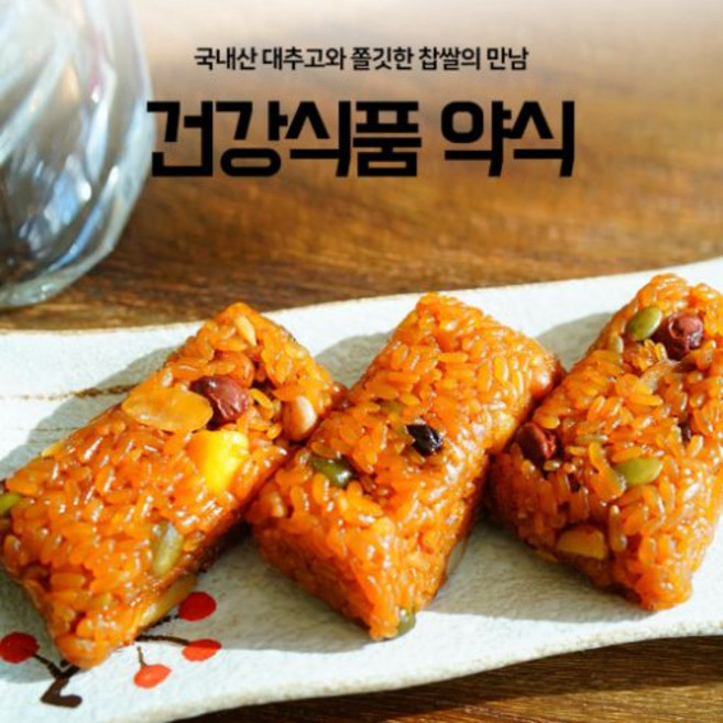 푸른떡집 국산 대추고로 만든 저당 저염 건강약식 1kg 영양간식 개별포장, 1개