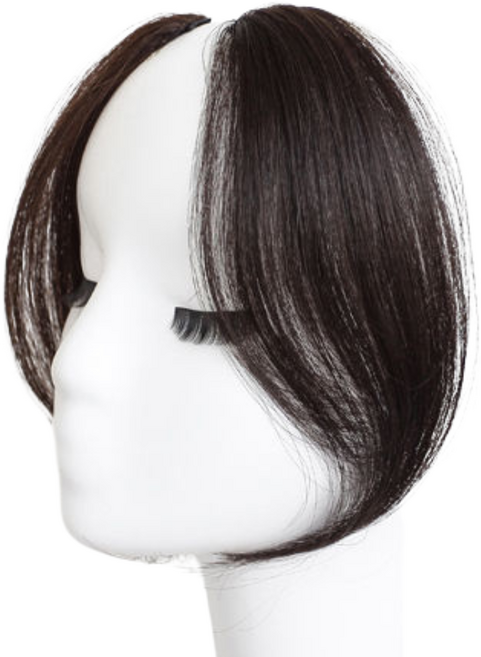 사이드뱅 숱추가 부분가발 볼륨패치 한쌍, 1개, 다크브라운