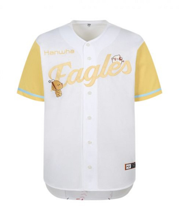 한화 이글스 x 꿈돌이 유니폼 엘로우 논 마킹 버전 Hanwha Eagles x KUMDORI Uniform Yellow Non Marking Ver.