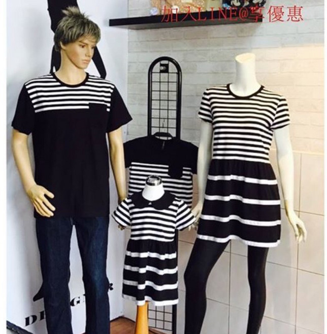 親子裝 條紋上衣
