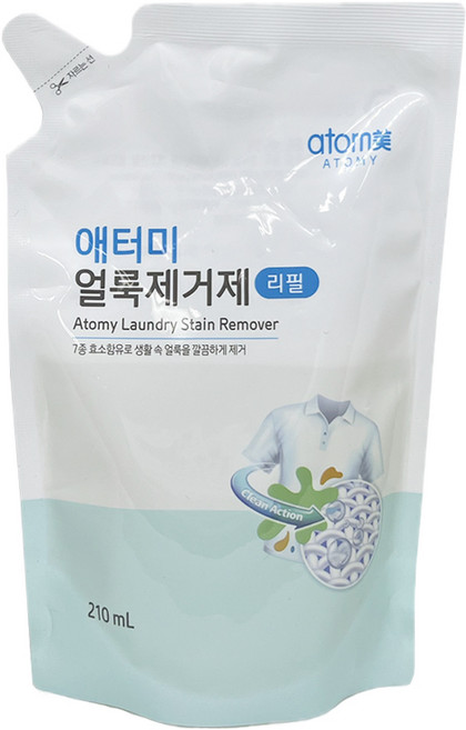 애터미 프리미엄 얼룩제거제 리필팩, 1개, 210ml