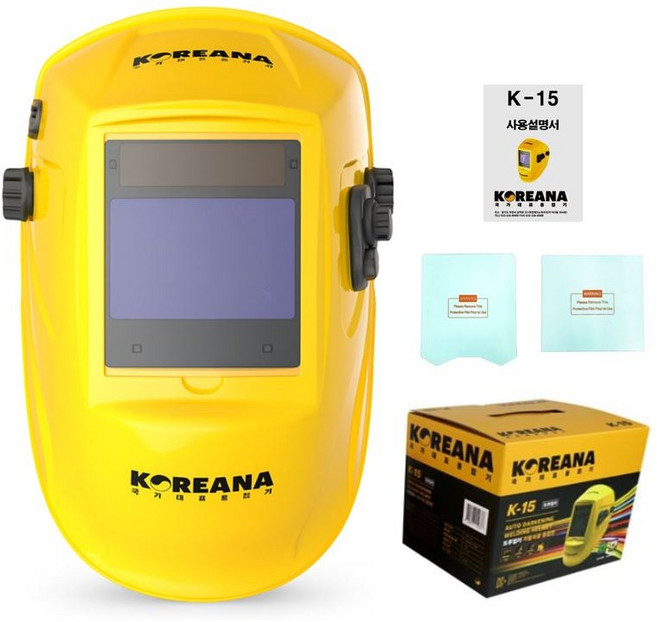 코리아나 프리미엄 트루컬러 자동차광 용접면 K-15, 노랑, 1개