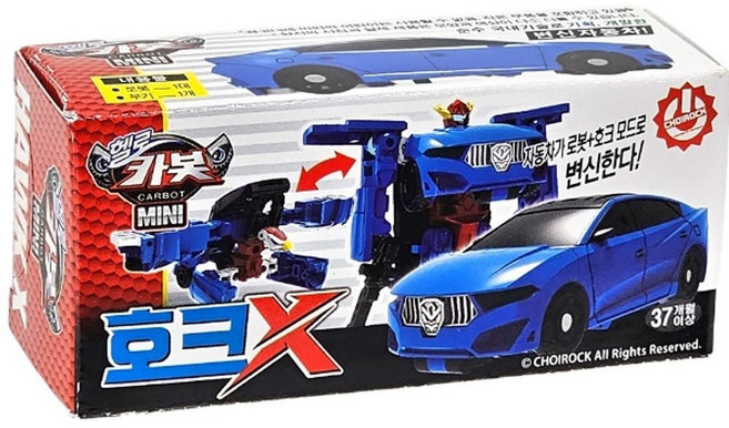 헬로카봇 미니 호크 변신 로봇 어린이 장난감 선물, 1개, 상세페이지 참조