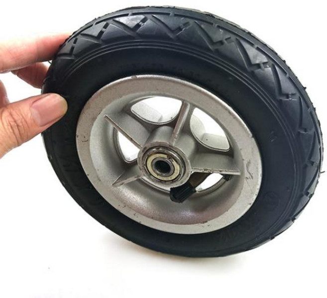 소형 서핑 전기 스쿠터용 1 4 타이어 솔리드 인플레이션 휠 오토바이 A-접이식 자전거에 적합 내부 튜브 6, [06] C, 1개