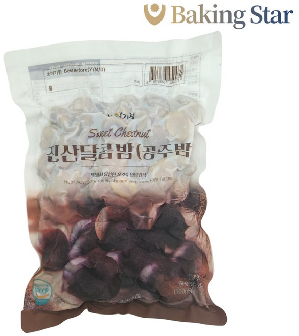 냉동 진산 달콤밤 홀 1kg 국산 당적밤 통밤, 1개