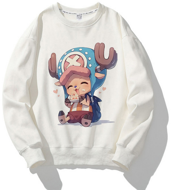 애니 원피스 슈퍼보이 SD 루피 쵸파 맨투맨 100-150 키즈 S-4XL 조로 상디 옷 코믹스 캐릭터 티셔츠