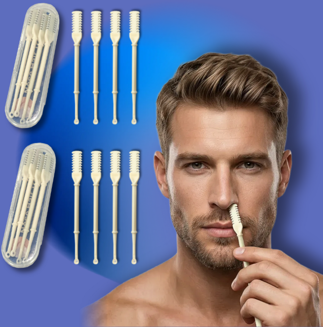 온리상점 안전한 휴대용 양날 안전칼날 코털제거기 코털정리, 2세트(총 8개)