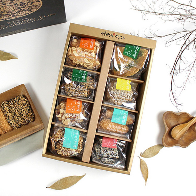 강성은 전통 상견례답례품 명과 어르신 선물 우리밀전병, 2.동백(쇼핑백+보자기포함), 56g, 1개