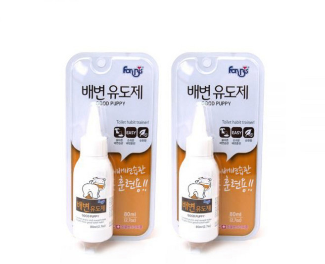 RePet 강아지 뿌리는 배변유도제 배변훈련 스프레이 소변유도제, 80ml, 2개