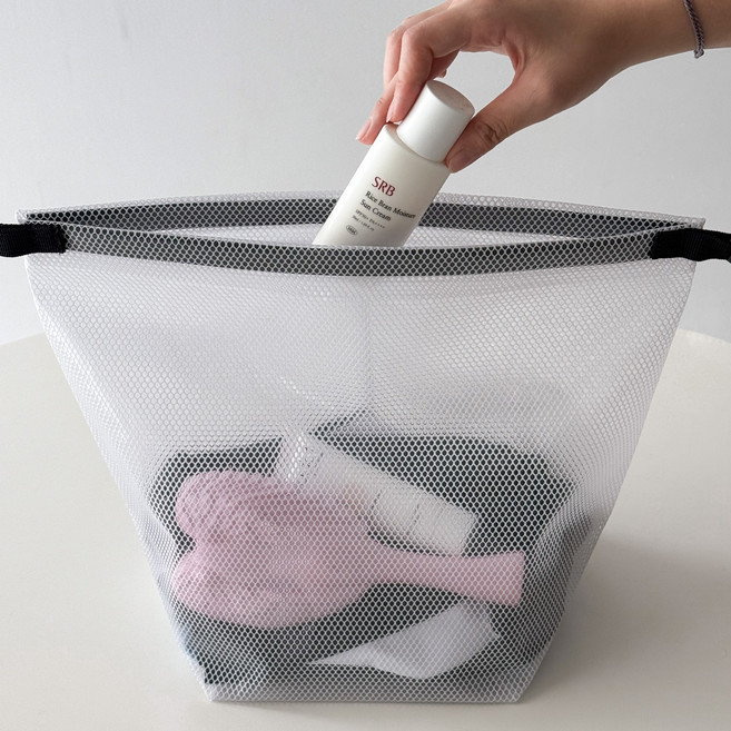 블루씨티 반투명 메쉬 수영장 물놀이 파우치 가방