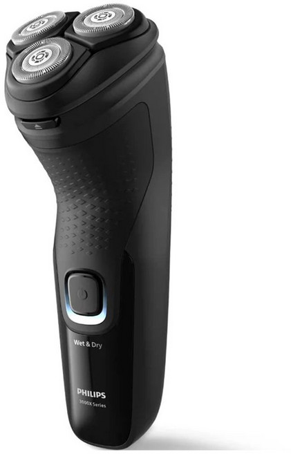 필립스 웻 앤 드라이 3000X 시리즈 전기 면도기, 다크 블랙, X3001/00