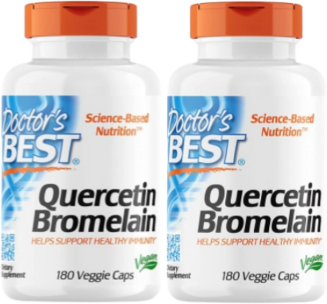 (2병)몸속염증제거 여드름영양제 비염에좋은영양제 퀘르세틴브로멜라인 퀘르세톨 브로멜라민 750mg 180캡슐, 180정, 2개