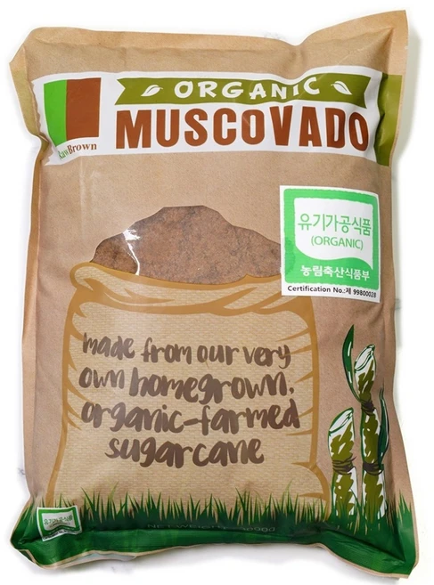 팜플러스 비정제 유기농설탕 마스코바도, 3kg, 1개 - 쿠팡
