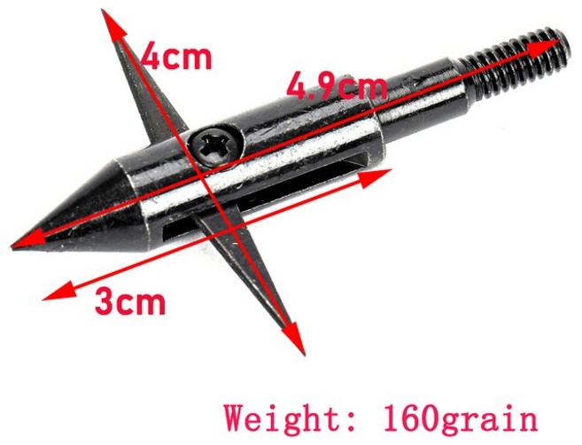양궁 사냥 팁 브로드 헤드 화살촉 화살 포인트 슈팅 1 개, [09] 9 160gra, 1개