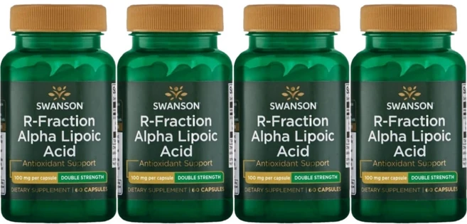 스완슨 R-Fraction 알파 리포산 100mg, 60정, 4개, 60정 - 쿠팡