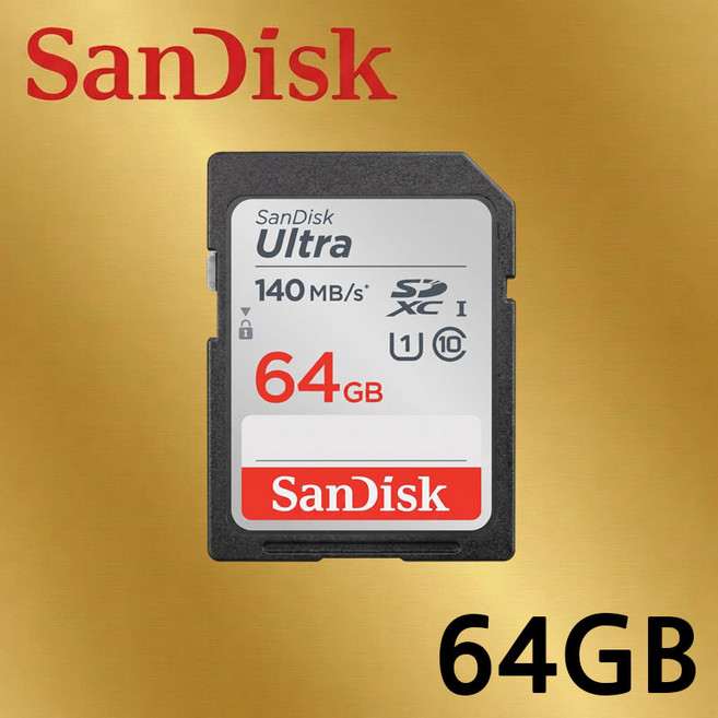 샌디스크 울트라 SD카드 SDSDUN4, 1개, 64GB