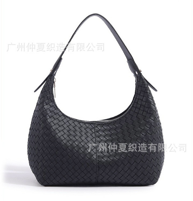 跨境女包新款百搭舒適編織包腋下包法棍包韓系小衆餃子包單肩包包, ZX-2