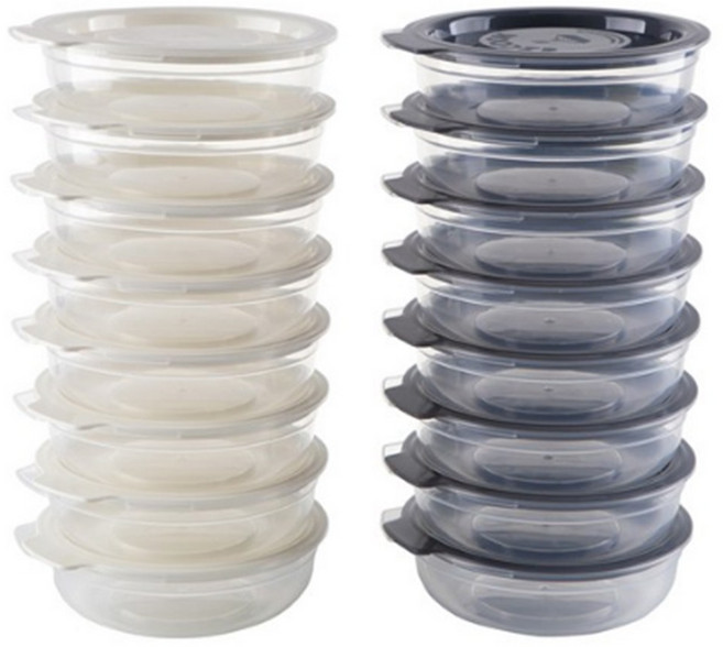 이지앤프리 이지쿡 패밀리 보관용기 홈세트 450ml, 1세트, 이지쿡 450ml 16p