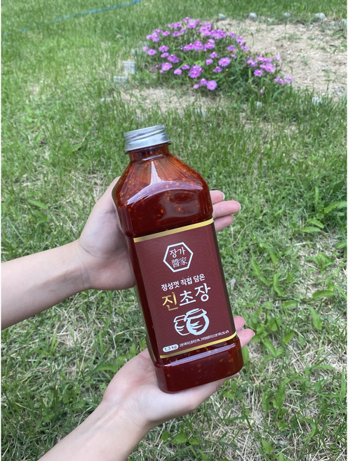 초장 진초장 직접담은 수제초장 숙성초장 비빔국수 물회 회덮밥 캠핑용 간편식 회초장 각종양념, [기본] 에어캡포장, 1개, 1.3kg