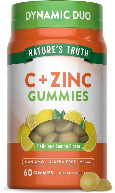 Nature's Truth 아연 성인용 자연의 진실 구미 | 50mg 60개 비건 비유전자변형식품 및 글루텐 프리 엑스트라 스트렝스 보충제 혼합 베리 맛, 60 카운트(1팩), 60정 - 쿠팡