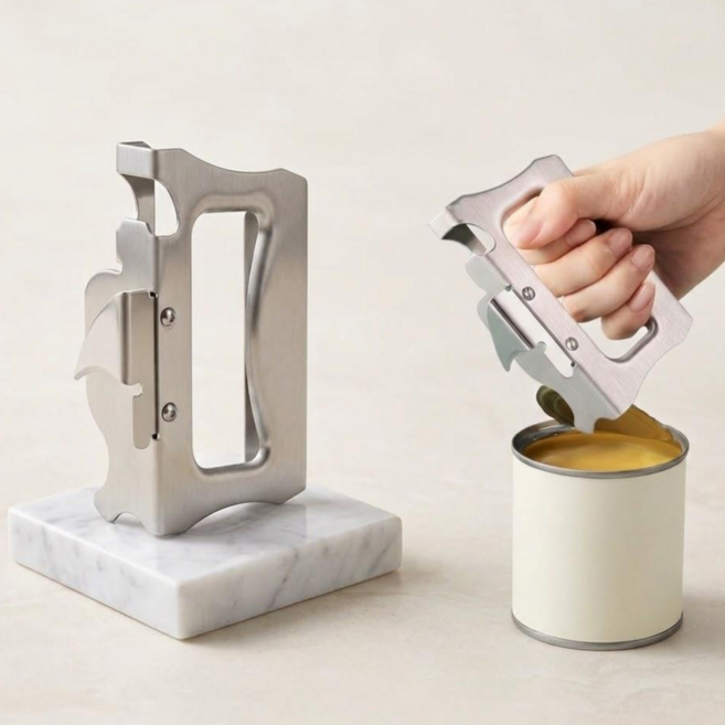 제이티 다용도 캔오프너 병따개, 1개, 은색