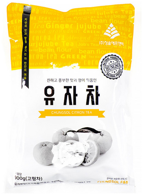 청솔 유자차 900g (자판기용) 전통차, 상세페이지 참조