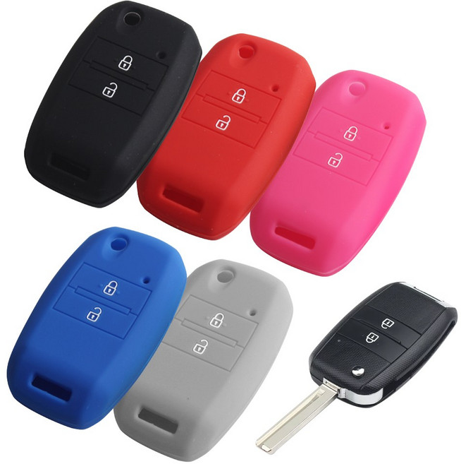 기아 폴딩키 2버튼 키케이스 레이 더 모닝, 01.블랙