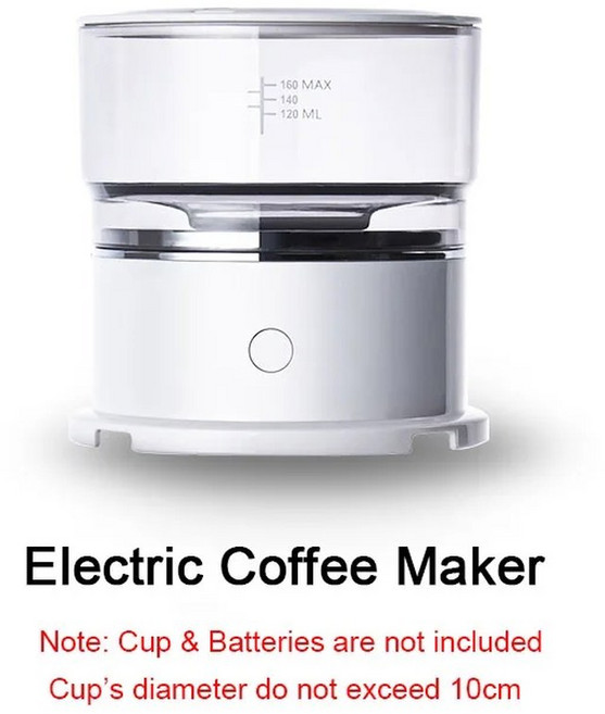 가정용커피메이커 1‑2인용 원두전용 미니 핸드 프레스 머신 카페테라 연마기 자동 드립 아메리카노, 1)White