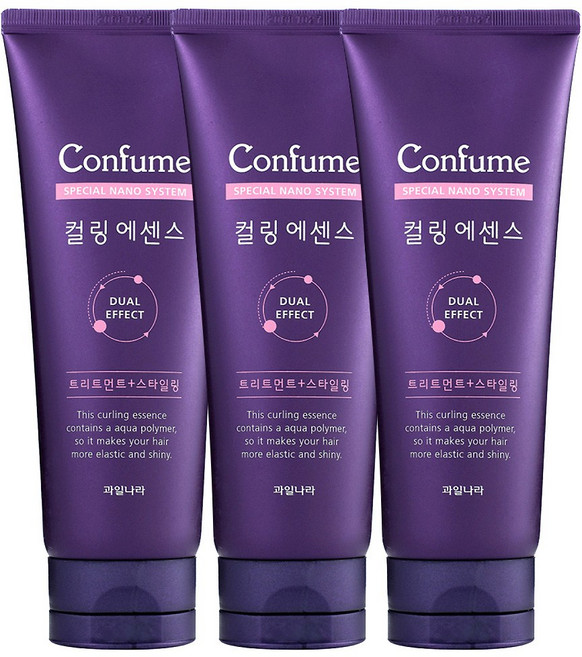 컨퓸 컬링 에센스 헤어에센스, 160g, 3개