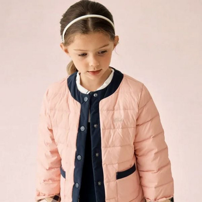 DAKS KIDS 닥스키즈 경량 배색 덕 점퍼 핑크 DVF25JN80M PK_P402733902 94371