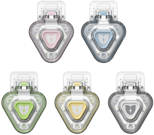 나이트가디언P 세모 반려견 야간 산책 LED 야광 목걸이 USB 팬던트 방수 후레쉬 강아지 반려동물, 세모(블루)-1개, 1개