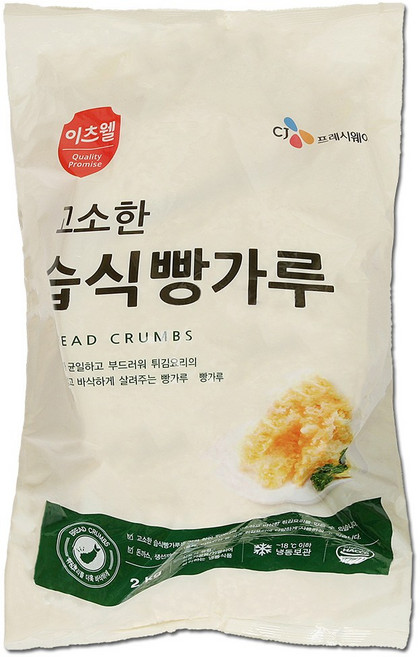 cj이츠웰 고소한 습식 빵가루2kg, 1개, 2kg