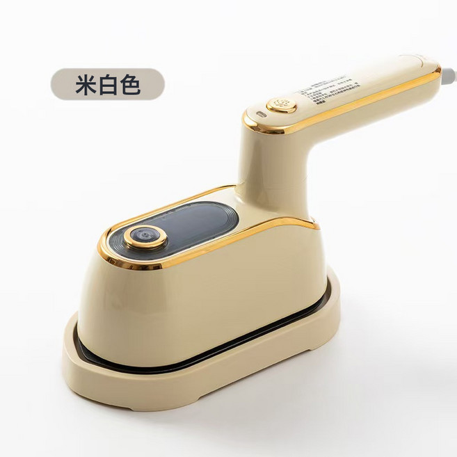 新款摺疊手持電熨斗跨境蒸汽掛燙機乾溼兩用熨燙機便攜小型蒸汽機, CS2364米黃色掛燙機:美規插頭