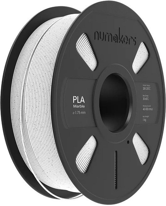 3D프린터 필라멘트 PLA 마블 (대리석) 1kg 1.75mm Numakers Bambu Lab AMS 호환