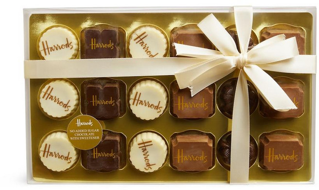 영국 헤롯백화점 헤로즈 Harrods Sugar-Free Chocolates 슈가프리 초콜렛 박스, 2개, 220g