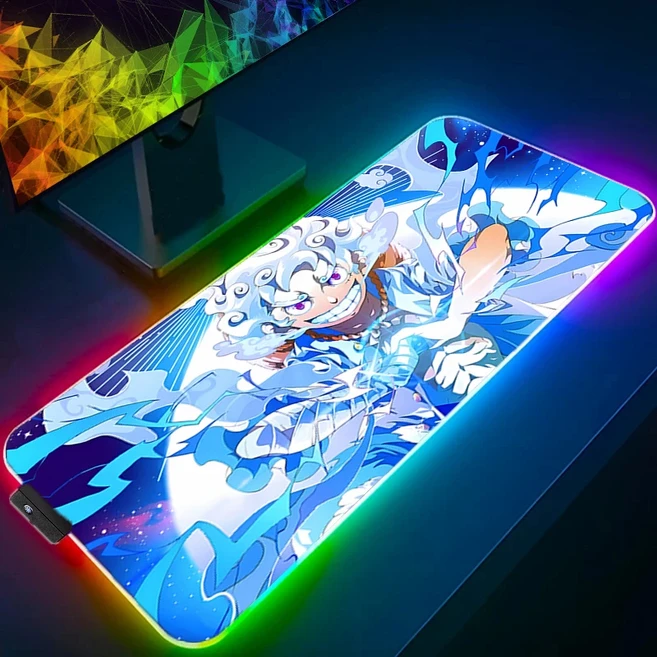 RGB 대형 마우스 패드 게이머 키보드 LED PC 컴퓨터 데스크 매트 원피스 루피 (CS GO LOL용), 01 빠른  Mainland, 04 350x250x3mm, 02 TK-0000007312