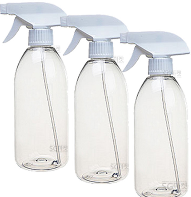 분무기 500ML / 공병 투명스프레이 소독 분사기 성능좋은 다용도 분무기 투명, 3개, 투명분무기500ml