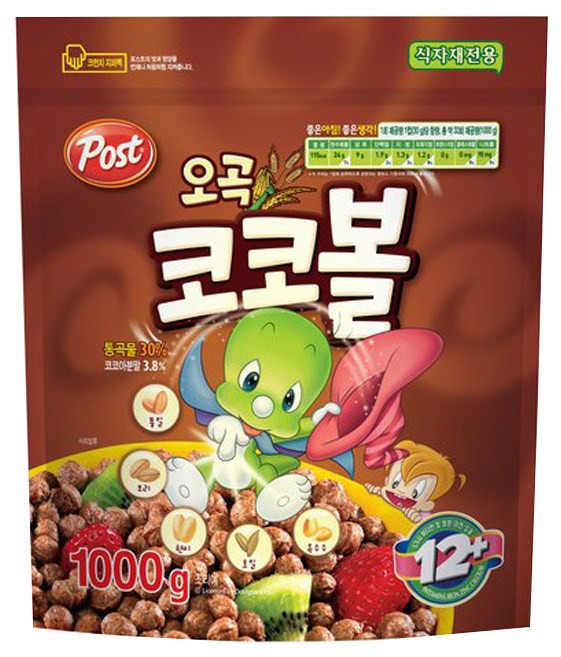 포스트 오곡 코코볼 시리얼, 1kg, 1개